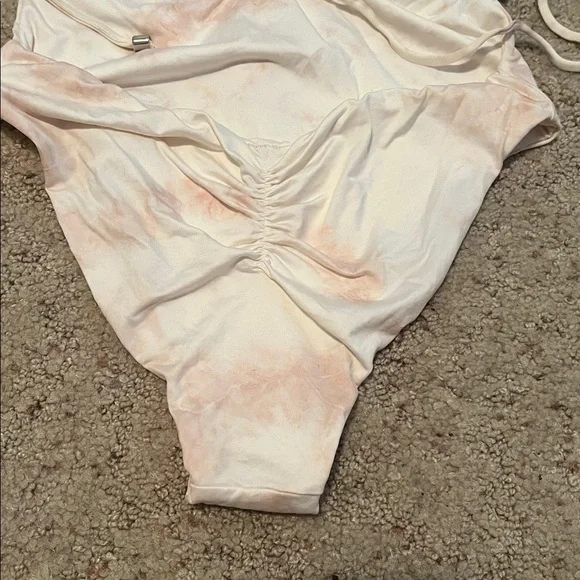 Blue Life women’s One Piece Swimsuit - Cream and Pink - Picture 4 of 5